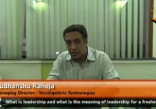 What is leadership and what is the meaning of leadership for a fresher? (Managing  Director-Vercingetorix Technologies)