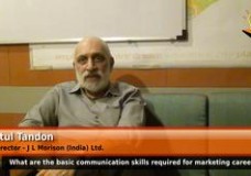 What are the basic communication skills required for marketing career? (Director – J L Morison (India) Ltd)