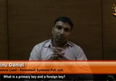 What is a primary key and a foreign key? (Module Lead – Persistent System Pvt. Ltd.)