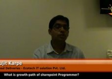 What is growth-path of sharepoint Programmer? (Head Deliveries – Ecotech IT solution Pvt. Ltd.)